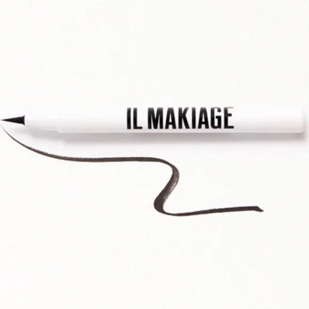 IL MAKIAGE Waterproof Liquid Eyeliner, Black Card NEW